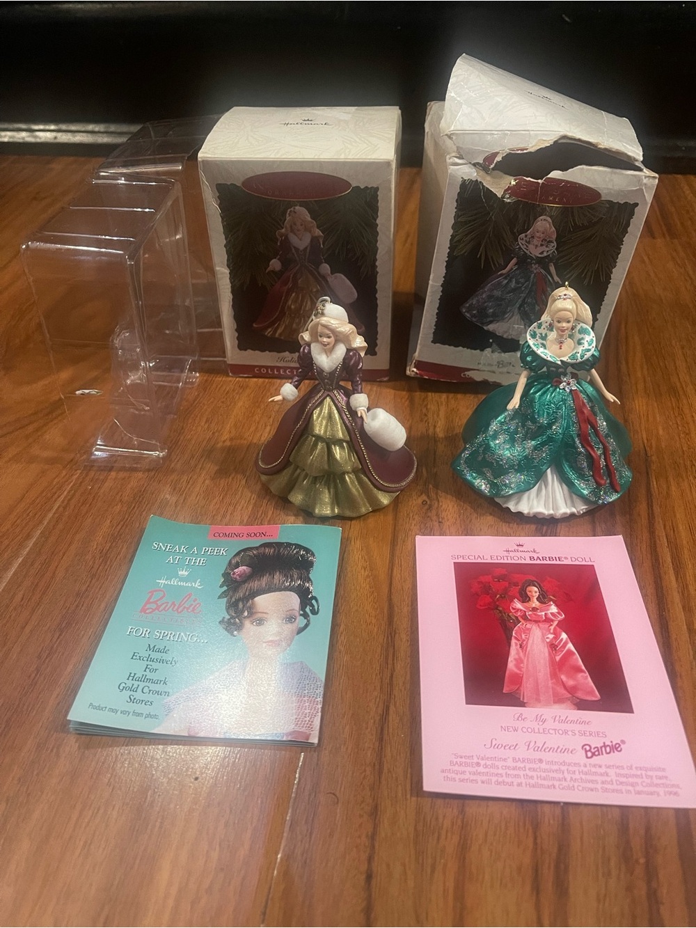 Vintage Hallmark Keepsake Holiday Barbie Ornament Lot (1995 & 1996) collectibles
